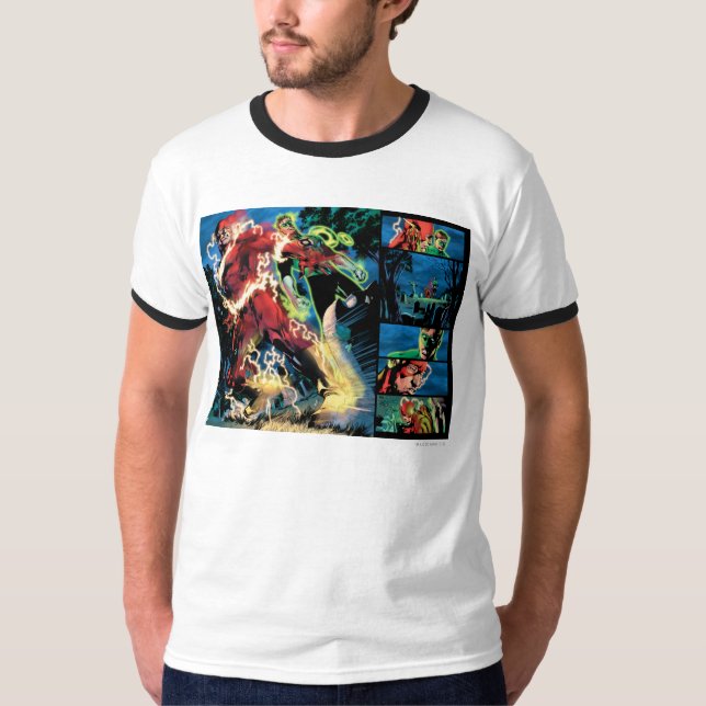 Camiseta Painel Lanterna Flash e Verde (Frente)