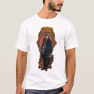 Camiseta Painel NEWT SCAMANDER™ Art Nouveau em pé