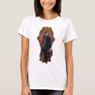 Camiseta Painel NEWT SCAMANDER™ Art Nouveau em pé