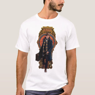 Camiseta Painel NEWT SCAMANDER™ Walking Art Nouveau