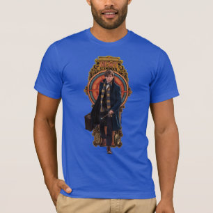 Camiseta Painel NEWT SCAMANDER™ Walking Art Nouveau