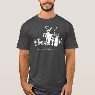 Camiseta Painel Petroglicph Nine Mile Canyon, T-Shirt Utah