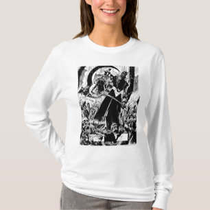 Camiseta Painel preto do corpo da lanterna - preto e branco