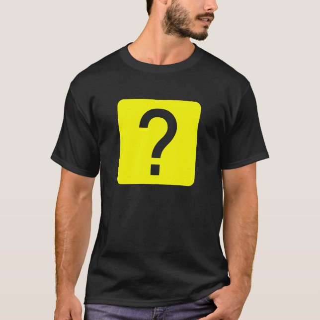 Camiseta Painel Quadrado com Ponto de Interrogação (Frente)