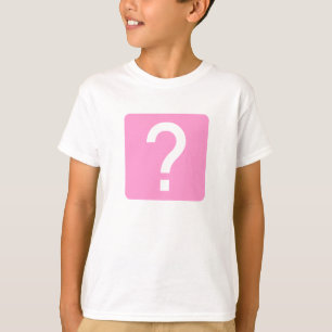 Camiseta Painel quadrado do ponto de interrogação