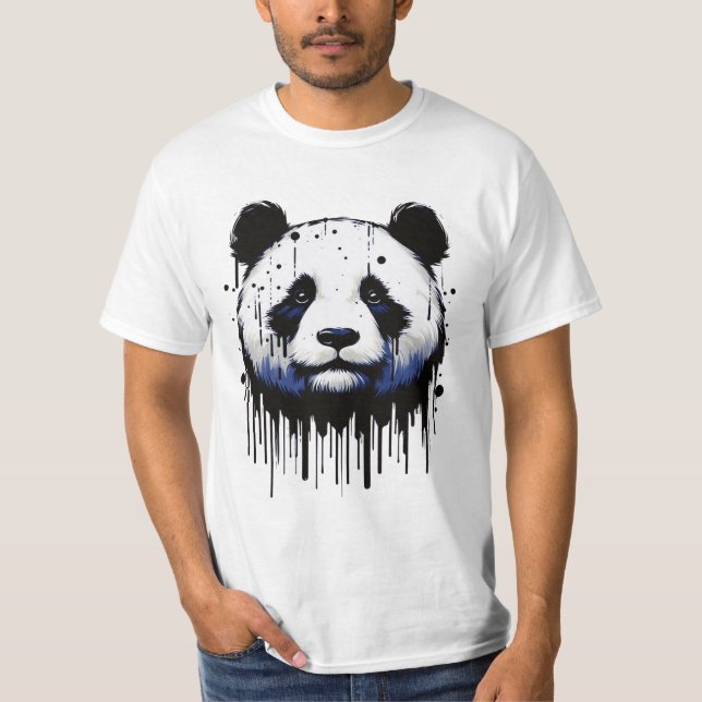 Camiseta Paint Drip Panda (Frente)