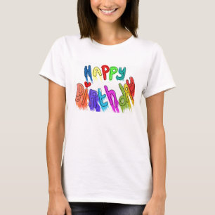 Camiseta Paint Drivers Happy Birthday Women's