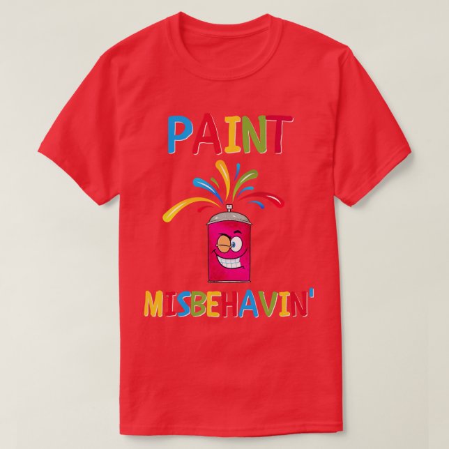 Camiseta Paint Misbehavin (Frente do Design)