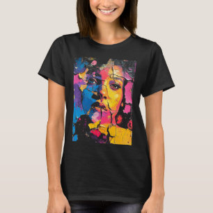Camiseta Paint Mural Beauty Skin Deep Women's Cracking
