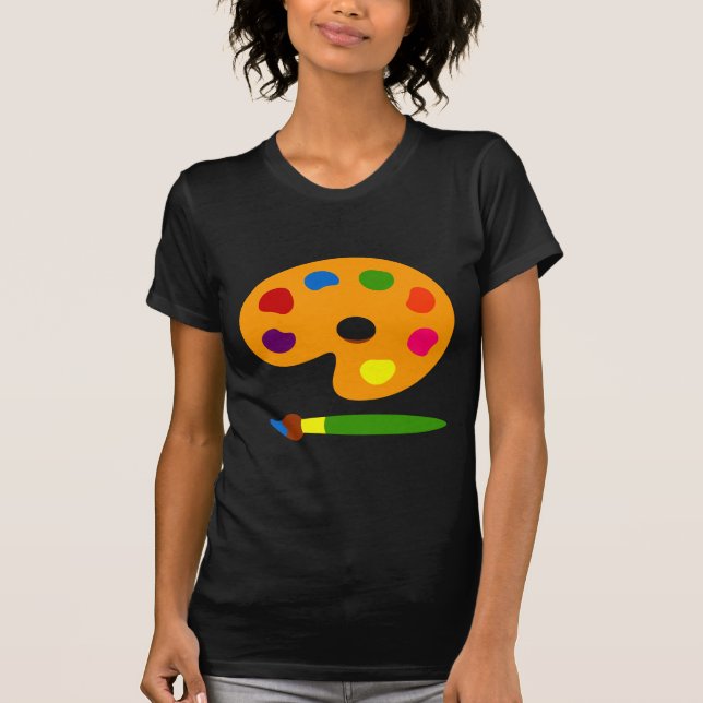 Camiseta Paint Palette Art (Frente)
