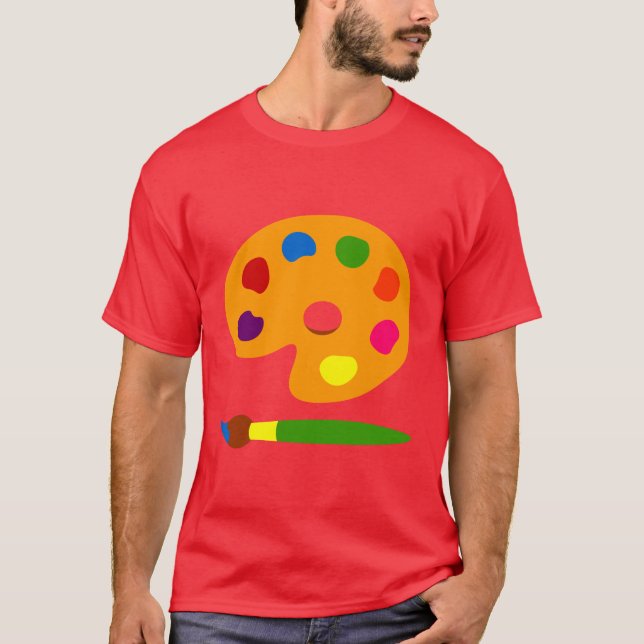 Camiseta Paint Palette Art (Frente)