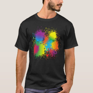 Camiseta Paint Splatter Artist Painter Faz Splash Aniversár