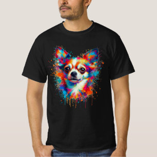 Camiseta Paint Splatter Chihuahua
