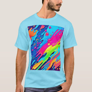 Camiseta Paint Splatter colorido