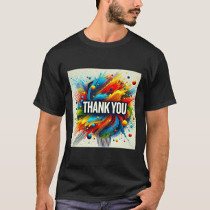 Camiseta Paint Splatter Obrigado Mens Tshirt