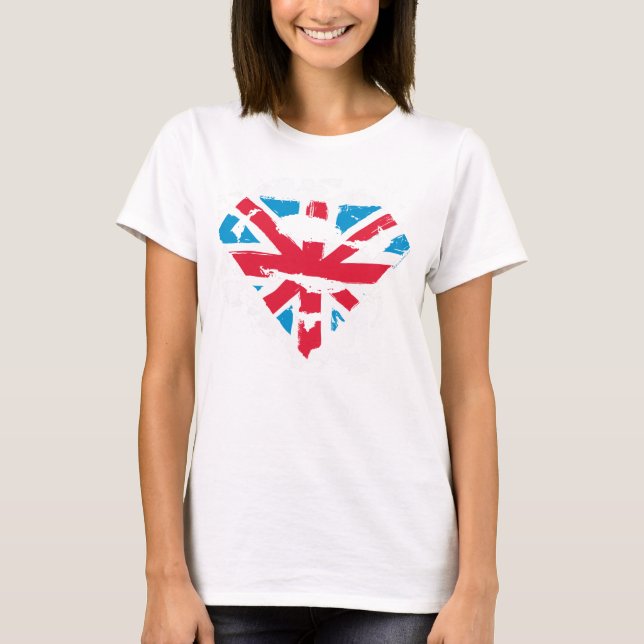 Camiseta Paint Strokes British S-Shield (Frente)