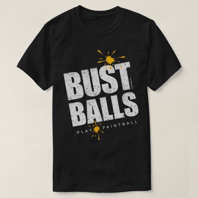 Camiseta Paintball Balls (Frente do Design)