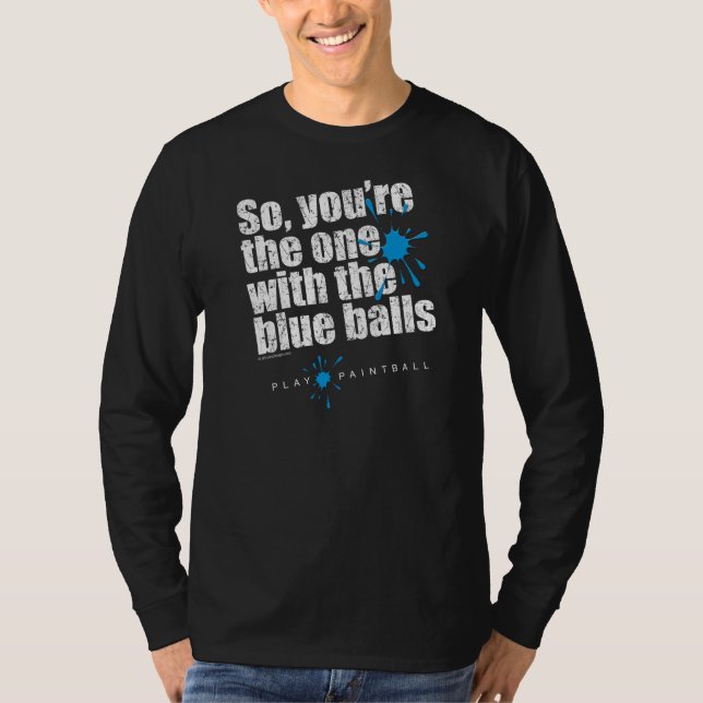 Camiseta Paintball Blue Balls (Frente)