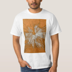 Camiseta Paintball Branco sobre Dourado