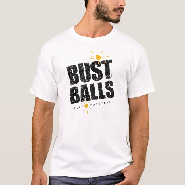 Camiseta Paintball Bust Balls T-Shirt (Frente)