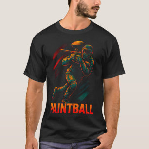 Camiseta Paintball - Diversão Competitiva para Jogador Retr