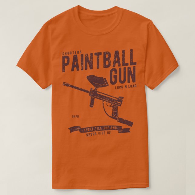Camiseta Paintball Gun (Frente do Design)