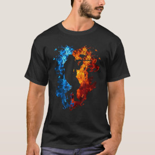 Camiseta Paintball Red Blue Fire Sports