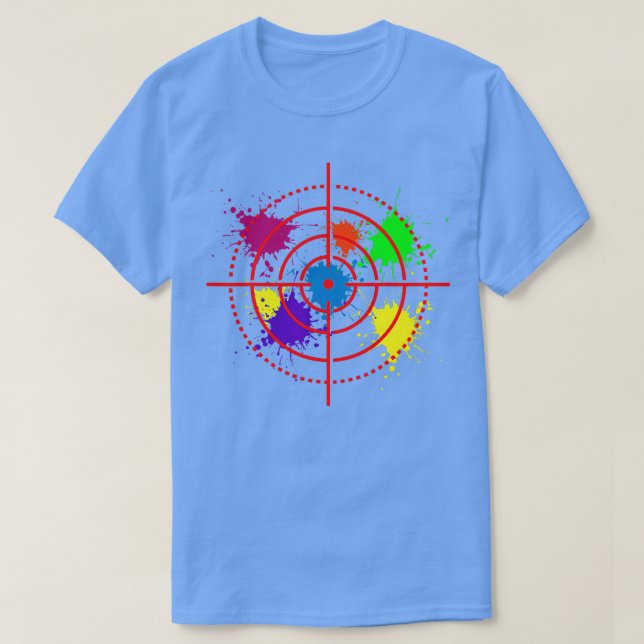 Camiseta Paintball Target Tiro Esporte Paintballer Air Gu (Frente do Design)