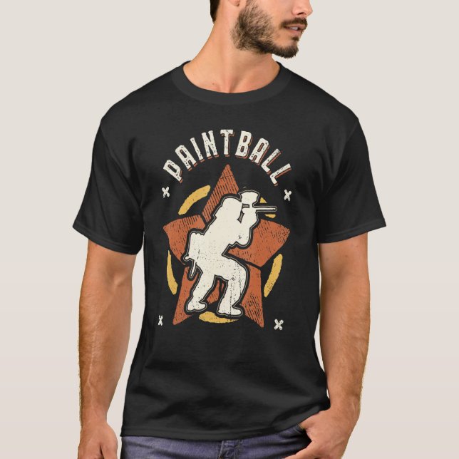 Camiseta Paintball Vintage Retro Classic (Frente)