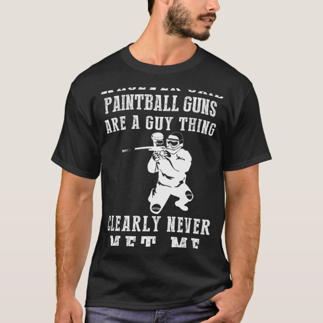 Camiseta Paintball Warrior: Defendendo Estereótipos com um  (Frente)
