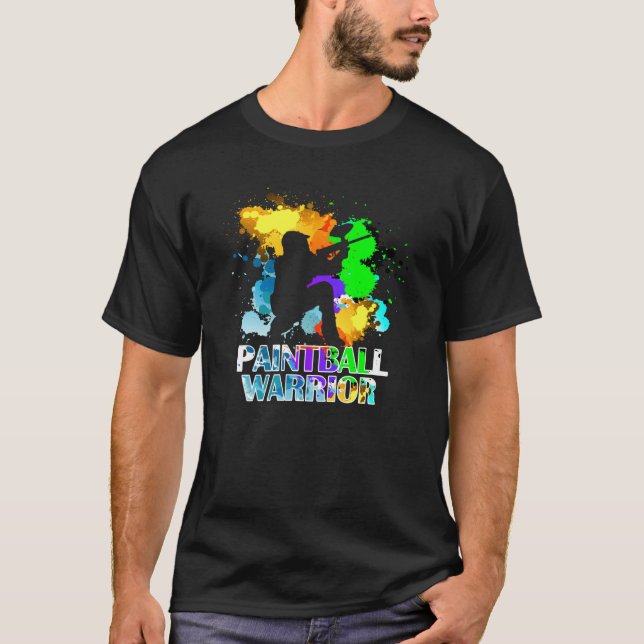 Camiseta Paintball Warrior Paintball Markers Paintballer (Frente)