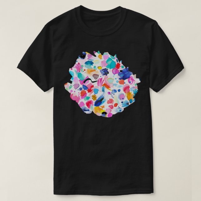 Camiseta Painterly Scribbles White (Frente do Design)
