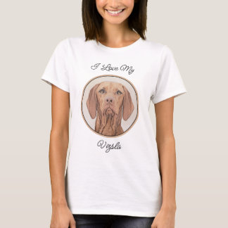 Camiseta Painting Vizsla - Arte de Cachorro Original