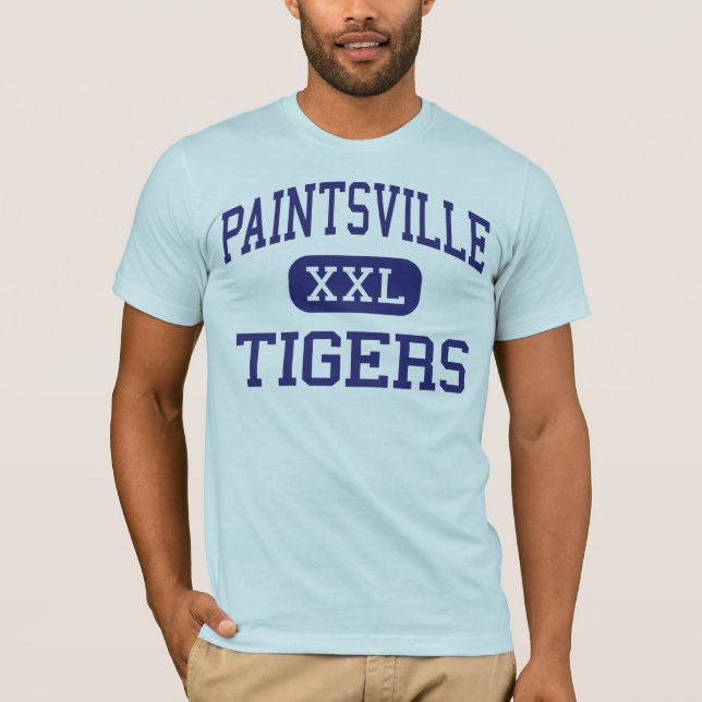 Camiseta Paintsville - tigres - alto - Paintsville Kentucky (Frente)