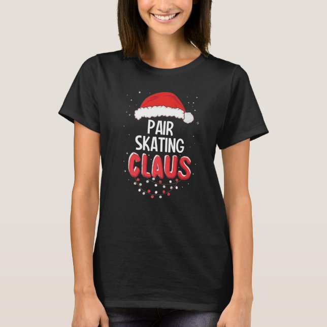 Camiseta Pair Skating Papai Noel Fora de Natal (Frente)