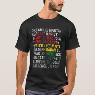 Camiseta País Afro-Americano do Mês da História Negra