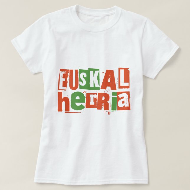 Camiseta país basque (Frente do Design)