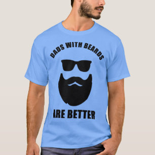 Camiseta Pais com barbas Pai Legal Engraçada Citação de Hum