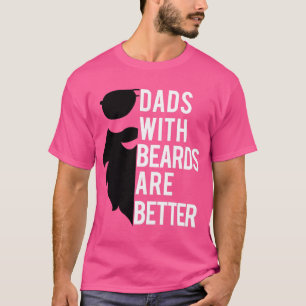 Camiseta Pais Com Barbas São Melhor Camisa-T - Barba Legal