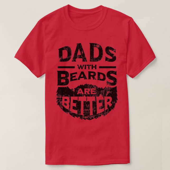 Camiseta Pais com barbas são melhor ofertas de Dia de os pa (Frente do Design)
