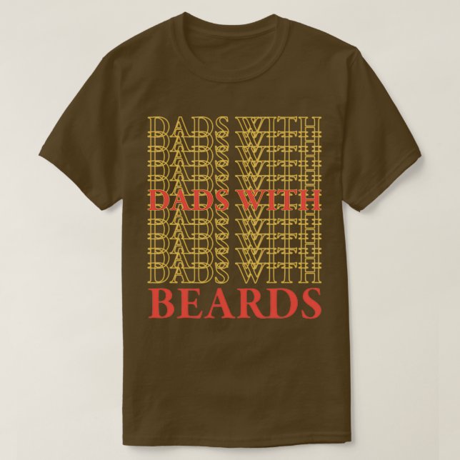 Camiseta Pais com barbas são melhores Filho4 (Frente do Design)