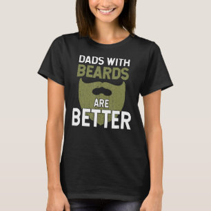 Camiseta Pais Com Barbas São Pais Mais Engraçados Pelo Dia