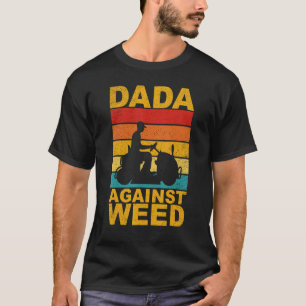 Camiseta Pais Contra a Maconha  Jardinagem Cortar a Grama C