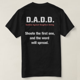 Camiseta Pais contra as filhas que datam o T
