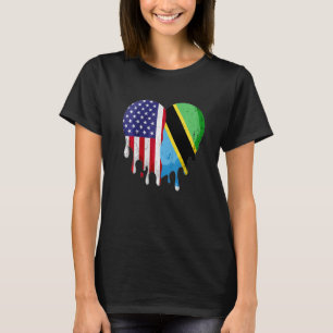 Camiseta País Crescente do Patriot Americano Tanzaniano Der