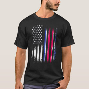 Camiseta País Cultivado Patriótico Americano Costa Rica USA