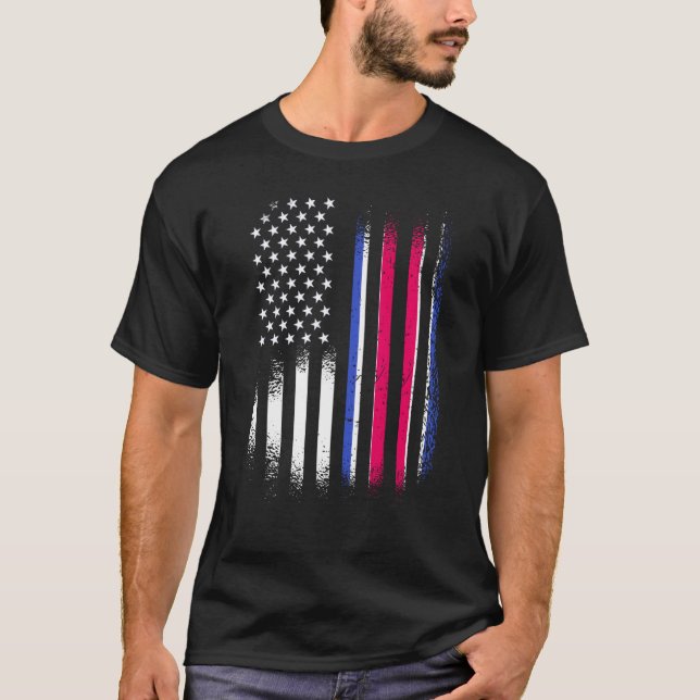 Camiseta País Cultivado Patriótico Americano Costa Rica USA (Frente)