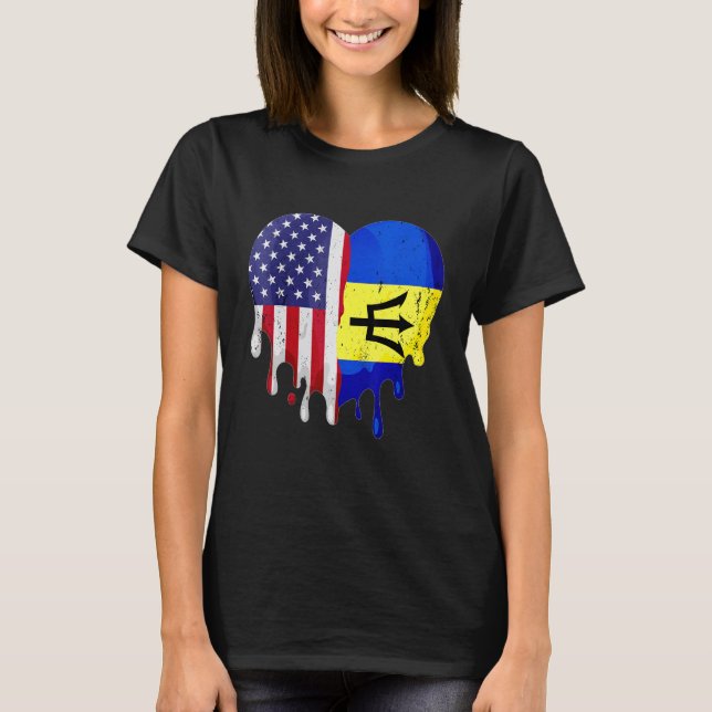 Camiseta País Cultivo Bárbaro Americano Derretendo H (Frente)