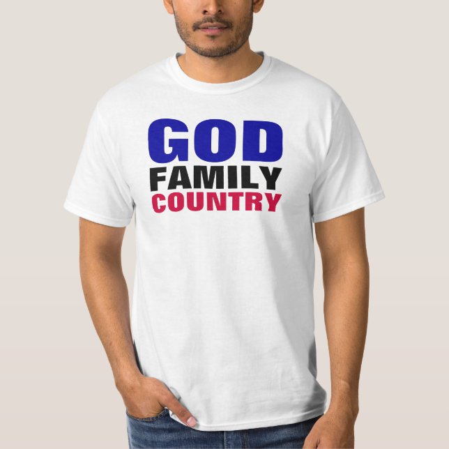 Camiseta País da família do deus (Frente)