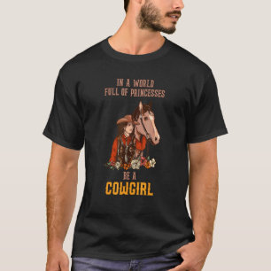 Camiseta País da Vaqueira Garota Country Western Rodeio Cav